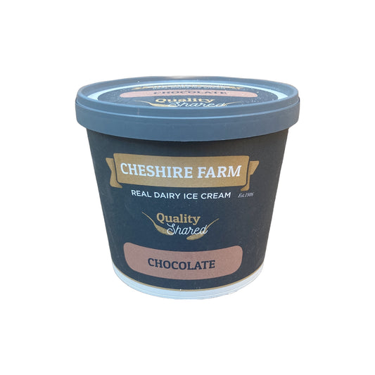 Cheshire Farm Real Dairy Chocolate Ice Cream 1 Litre Tub