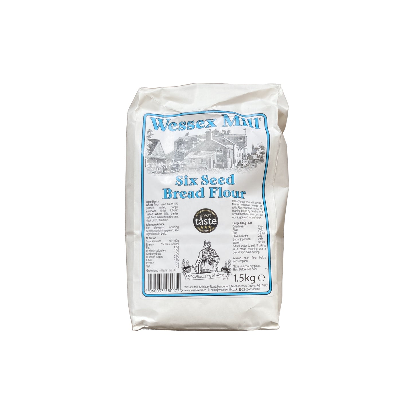 Wessex MiIll Six Seed Bread Flour 1.5kg